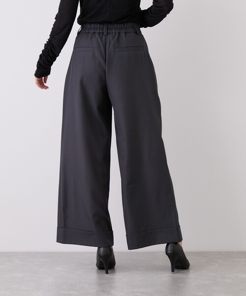Jayro(ジャイロ)の「ボタンデザインワイドストレートパンツ(その他パンツ・レディース・ベージュ/チャコールグレー・M)」の6枚目の写真