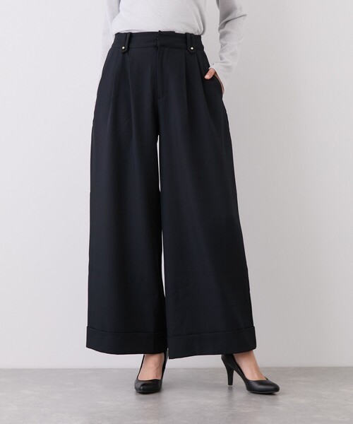 Jayro(ジャイロ)の「ボタンデザインワイドストレートパンツ(その他パンツ・レディース・ベージュ/チャコールグレー・M)」の17枚目の写真