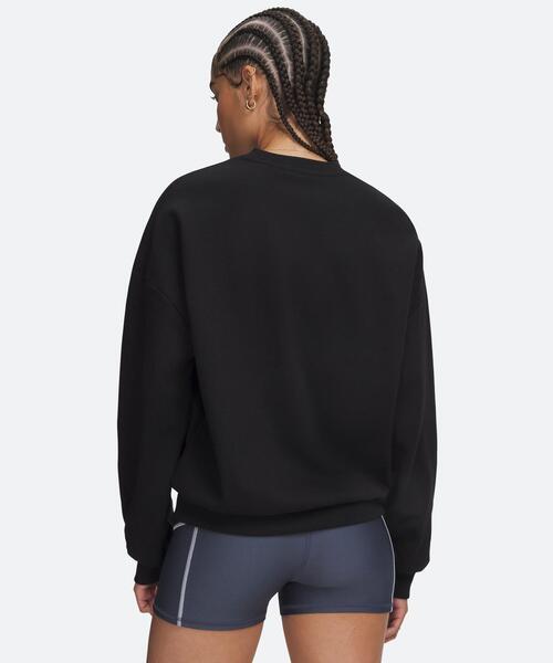 UNDER ARMOUR(アンダーアーマー)の「UAアイコンフリース クルー(ライフスタイル/レディース)(スウェット・レディース・ブラック系・XL/L/S/M)」の2枚目の写真