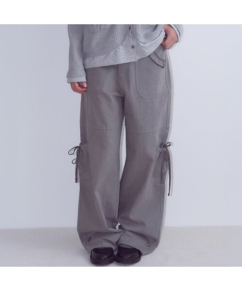 OAFISH(オアフィッシュ)の「フリルリボンポケットパンツ グレー(その他パンツ・レディース・その他・1/02)」の1枚目の写真