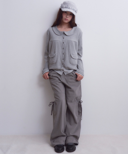 OAFISH(オアフィッシュ)の「フリルリボンポケットパンツ グレー(その他パンツ・レディース・その他・1/02)」の3枚目の写真