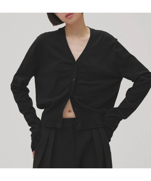 TODAYFUL(トゥデイフル)の「Cotton Cashmere Cardigan 12620506(カーディガン/ボレロ・レディース・チャコールグレー/ブラウン/ブラック・FREE)」の1枚目の写真