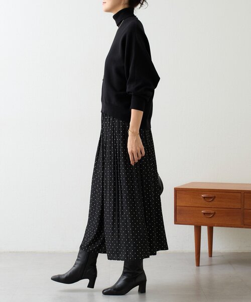 BEARDSLEY(ビアズリー)の「ドットシワシフォンギャザーパンツ(その他パンツ・レディース・ブラック・1/2/0)」の8枚目の写真