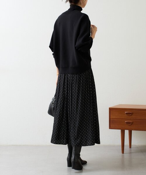 BEARDSLEY(ビアズリー)の「ドットシワシフォンギャザーパンツ(その他パンツ・レディース・ブラック・1/2/0)」の7枚目の写真