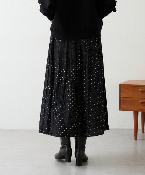 BEARDSLEY(ビアズリー)の「ドットシワシフォンギャザーパンツ(その他パンツ・レディース・ブラック・1/2/0)」の3枚目の写真