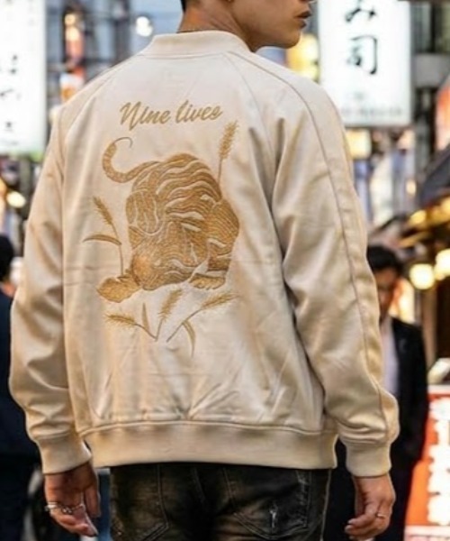 CORISCO(コリスコ)の「フェイクスエードネコスカジャン(M1)(スカジャン・メンズ・アイボリー/ブラウン/ブラック・X-LARGE/LARGE/MEDIUM)」の1枚目の写真