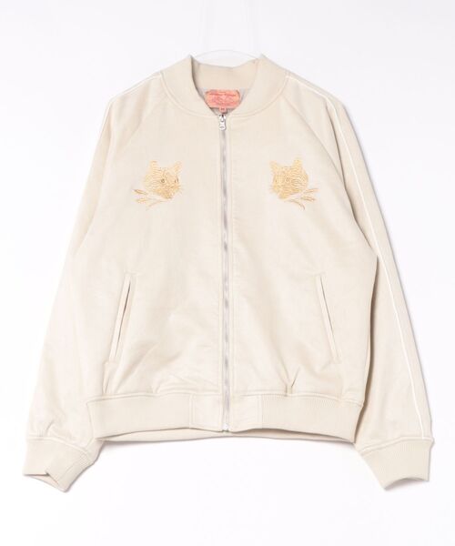 CORISCO(コリスコ)の「フェイクスエードネコスカジャン(M1)(スカジャン・メンズ・アイボリー/ブラウン/ブラック・X-LARGE/LARGE/MEDIUM)」の7枚目の写真