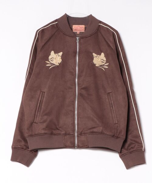 CORISCO(コリスコ)の「フェイクスエードネコスカジャン(M1)(スカジャン・メンズ・アイボリー/ブラウン/ブラック・X-LARGE/LARGE/MEDIUM)」の8枚目の写真