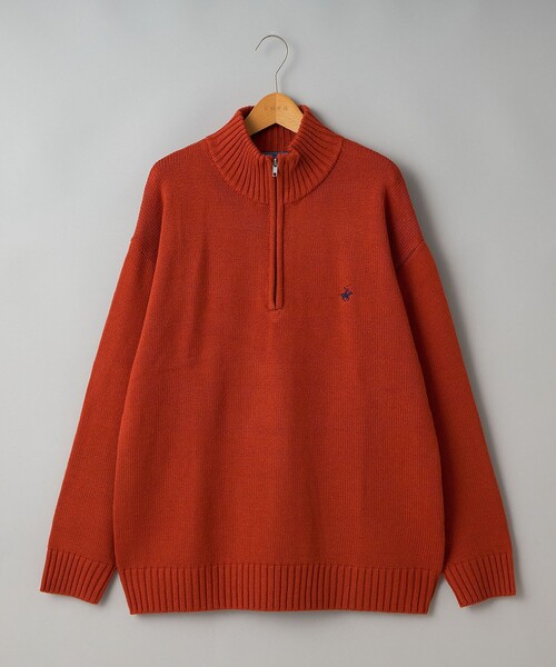 POLO BCS（ポロ ビーシーエス）の「【WEB限定】POLO BCS（ポロ・ビーシーエス）ハーフジップスタンドカラーニット（ニット/セーター・メンズ・ブラック/モカ/オレンジ/クリーム・L/XL/M）」の4枚目の写真