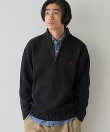 【WEB限定】POLO BCS（ポロ・ビーシーエス）ハーフジップスタンドカラーニット