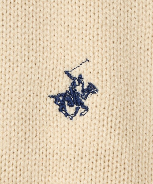 POLO BCS（ポロ ビーシーエス）の「【WEB限定】POLO BCS（ポロ・ビーシーエス）ハーフジップスタンドカラーニット（ニット/セーター・メンズ・ブラック/モカ/オレンジ/クリーム・L/XL/M）」の9枚目の写真