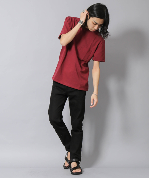 AMERICAN RAG CIE（アメリカンラグシー）の「AMERICAN RAG CIE アメリカンコットン半袖ポケT / 108-AYU-M161-CT075（Tシャツ/カットソー・メンズ・ホワイト/ブラック/ネイビー/バーガンディー/ターコイズブルー・2/3/1）」の14枚目の写真