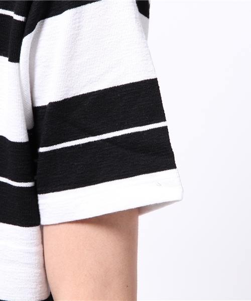 GLOBAL WORK(グローバルワーク)の「ラフインレイボーダーT半袖/711343(Tシャツ/カットソー・メンズ・ブラック/ネイビー/ベージュ/カーキ/ダークブラウン/ブルー/グレー・X-LARGE/LARGE/SMALL/MEDIUM)」の11枚目の写真
