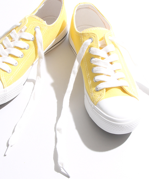 WEGO(ウィゴー)の「WEGO/キャンバスローカットスニーカー(スニーカー・レディース・ホワイト/ブラック/レッド/ブラック系その他/グリーン/パープル/オレンジ/ピンク/イエロー/ブルー・LARGE/MEDIUM)」の7枚目の写真