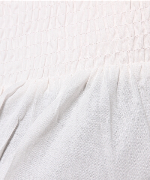 RAY CASSIN（レイカズン）の「シャーリングオフショルブラウス（シャツ/ブラウス・レディース・オフホワイト/ネイビー/オレンジ・FREE）」の10枚目の写真