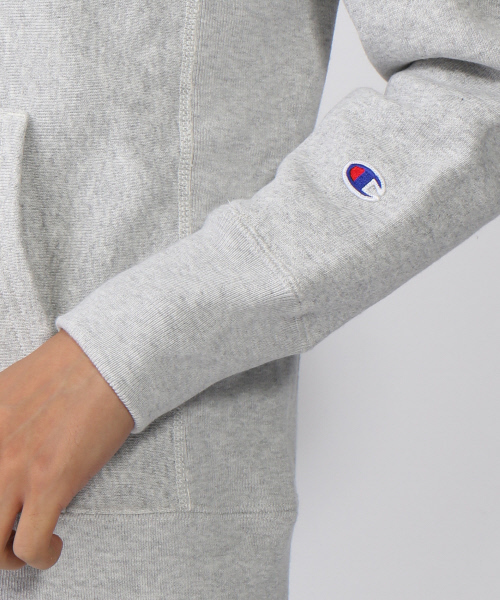 Champion（チャンピオン）の「【別注】CHAMPION リバースウィーブジップパーカー（パーカー・メンズ・アイボリー/グレー/ネイビー・2/3/4）」の9枚目の写真