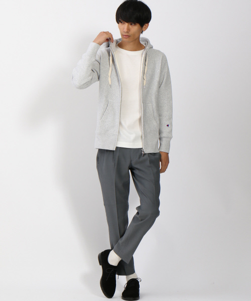 Champion（チャンピオン）の「【別注】CHAMPION リバースウィーブジップパーカー（パーカー・メンズ・アイボリー/グレー/ネイビー・2/3/4）」の15枚目の写真