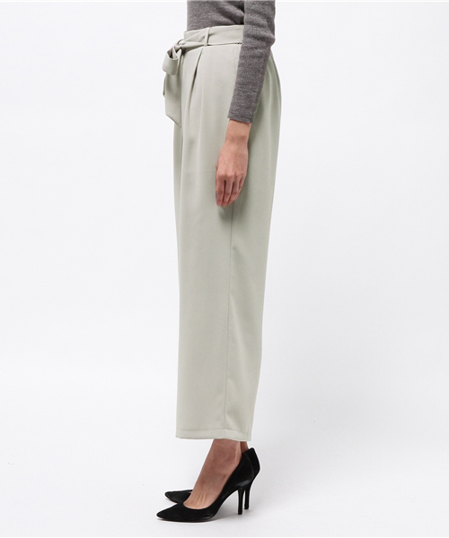 archives（アルシーヴ）の「ダブルクロスリボンワイドパンツ（その他パンツ・レディース・グレー/アイボリー/ダークブラウン・MEDIUM）」の5枚目の写真