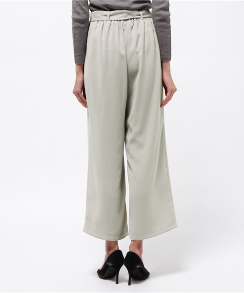 archives（アルシーヴ）の「ダブルクロスリボンワイドパンツ（その他パンツ・レディース・グレー/アイボリー/ダークブラウン・MEDIUM）」の6枚目の写真