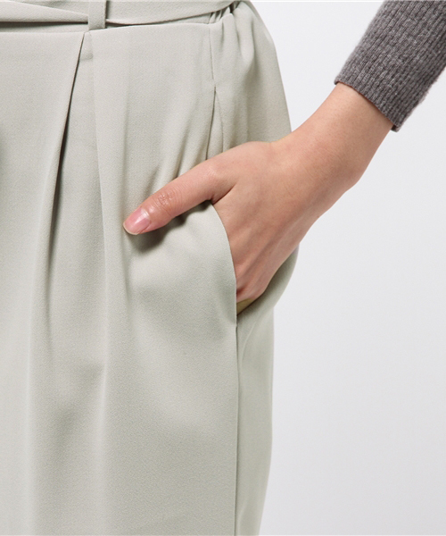 archives（アルシーヴ）の「ダブルクロスリボンワイドパンツ（その他パンツ・レディース・グレー/アイボリー/ダークブラウン・MEDIUM）」の9枚目の写真