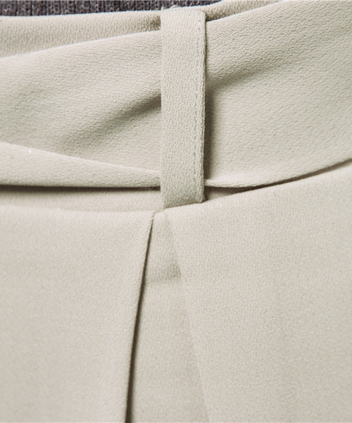 archives（アルシーヴ）の「ダブルクロスリボンワイドパンツ（その他パンツ・レディース・グレー/アイボリー/ダークブラウン・MEDIUM）」の11枚目の写真