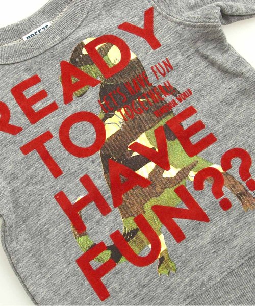 BREEZE（ブリーズ）の「恐竜トレーナー（スウェット・キッズ・パープル/ライム/グレー・140/110/130/90/80/95/100/120）」の13枚目の写真