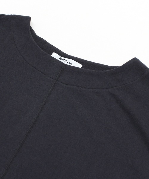 Audition(オーディション)の「M0442 接結天竺ルーズプルオーバー(Tシャツ/カットソー・レディース・杢グレー/ホワイト/ブラック・MEDIUM)」の12枚目の写真