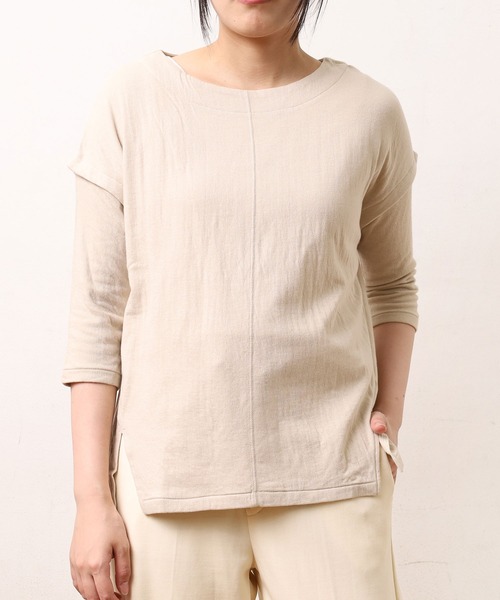 Audition(オーディション)の「M0442 接結天竺ルーズプルオーバー(Tシャツ/カットソー・レディース・杢グレー/ホワイト/ブラック・MEDIUM)」の21枚目の写真