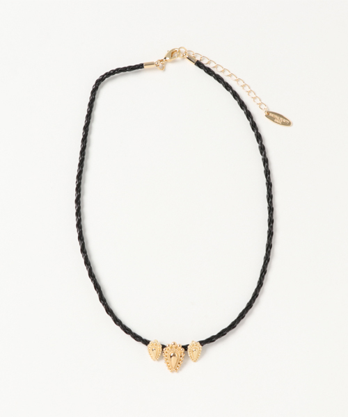 NATURAL BEAUTY BASIC(ナチュラルビューティーベーシック)の「メタルチャームチョーカー(チョーカー・レディース・ブラック・フリ-)」の1枚目の写真