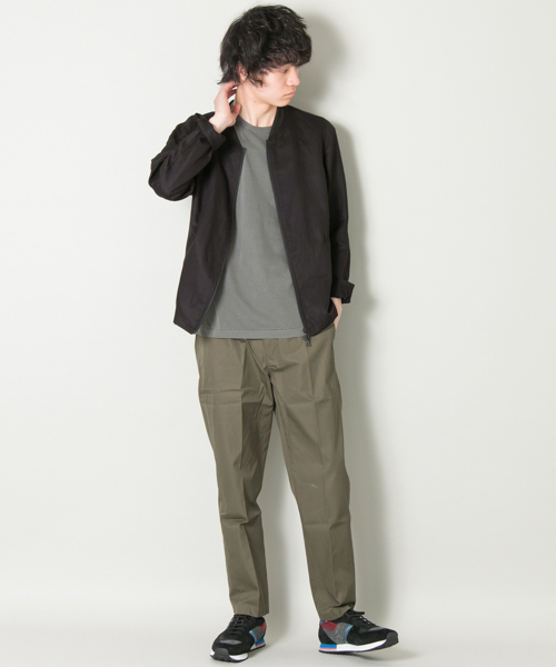 URBAN RESEARCH（アーバンリサーチ）の「UR　WAVE LINENナローリブブルゾン（ブルゾン・メンズ・ライトインディゴブルー/カーキ/ブラック・LARGE/MEDIUM）」の7枚目の写真