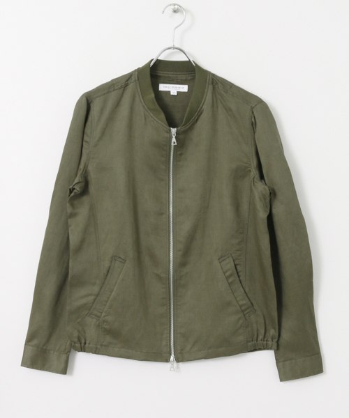 URBAN RESEARCH（アーバンリサーチ）の「UR　WAVE LINENナローリブブルゾン（ブルゾン・メンズ・ライトインディゴブルー/カーキ/ブラック・LARGE/MEDIUM）」の11枚目の写真