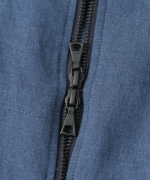 URBAN RESEARCH（アーバンリサーチ）の「UR　WAVE LINENナローリブブルゾン（ブルゾン・メンズ・ライトインディゴブルー/カーキ/ブラック・LARGE/MEDIUM）」の18枚目の写真