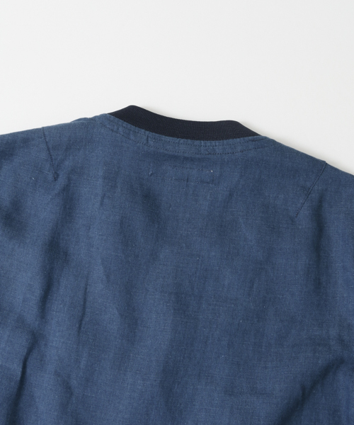 URBAN RESEARCH（アーバンリサーチ）の「UR　WAVE LINENナローリブブルゾン（ブルゾン・メンズ・ライトインディゴブルー/カーキ/ブラック・LARGE/MEDIUM）」の19枚目の写真