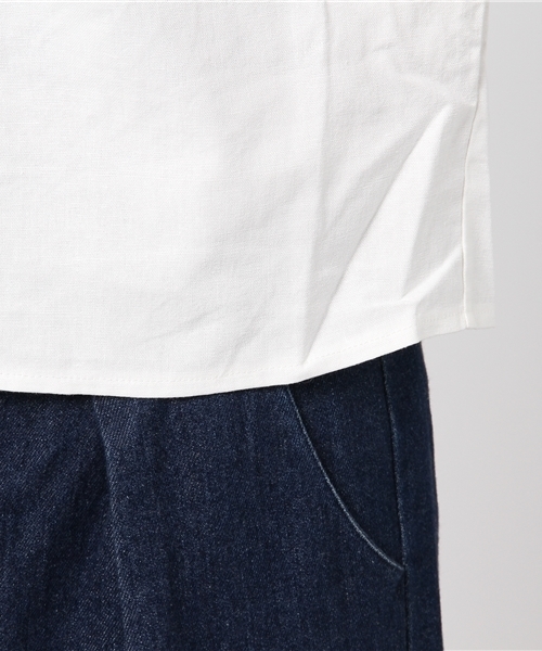 Re:EDIT（リエディ）の「綿麻マルチウェイバルーン袖ブラウス（シャツ/ブラウス・レディース・ブラック/アイボリー/カーキ/ブラウン/レッド/グリーン/ブルー/ベージュ/マスタード・LARGE/MEDIUM）」の21枚目の写真