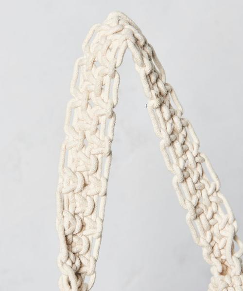 UNITED ARROWS(ユナイテッドアローズ)の「SFL マクラメ トートバッグ ◆(トートバッグ・レディース・ナチュラル/ブラック・FREE)」の10枚目の写真