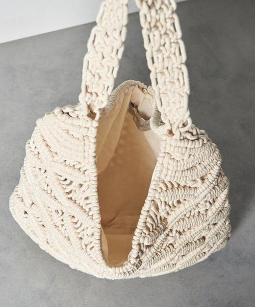 UNITED ARROWS(ユナイテッドアローズ)の「SFL マクラメ トートバッグ ◆(トートバッグ・レディース・ナチュラル/ブラック・FREE)」の9枚目の写真