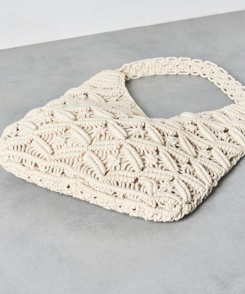 UNITED ARROWS(ユナイテッドアローズ)の「SFL マクラメ トートバッグ ◆(トートバッグ・レディース・ナチュラル/ブラック・FREE)」の8枚目の写真