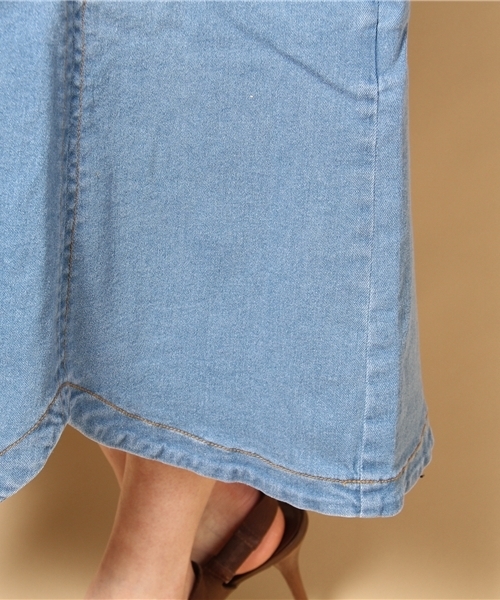 Ray BEAMS(レイビームス)の「Ray BEAMS / デニム マキシキャミワンピース(ワンピース・レディース・インディゴブルー・0/1)」の7枚目の写真