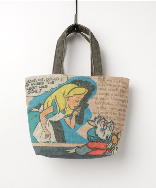 Disney ディズニー の Disney Lifestyle Collection ディズニー ふしぎの国のアリス ランチバッグ アリスと白うさぎ ハンドバッグ Wear