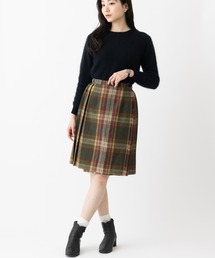 CELINE セリーヌ ひざ丈スカート 茶 40(M位) 4601824D0086 CELINE - CELINE セリーヌ ひざ丈スカート 40(M位) 茶 【古着
