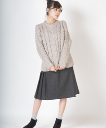 O'Neil of Dublin ウールミックス キルトスカート ミディアム 59cm