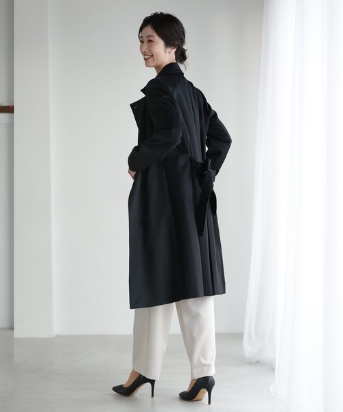 ロングカシミヤコートベルト付き(その他アウター)|sankyo shokai ロングカシミヤコートベルト付き(その他アウター)|sankyo shokai