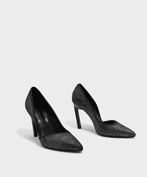 CHARLES & KEITH(チャールズ & キース)の「ポインテッドドルセーヒール / POINTED D'ORSAY HEELS(パンプス・レディース・ブラック/シルバー・22.5cm/23.5cm/23cm/24.5cm/25.5cm/25cm)」の13枚目の写真
