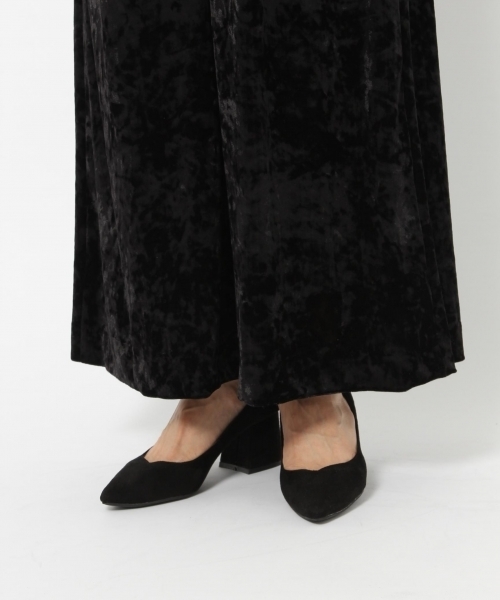 laboratory work(ラボラトリーワーク)の「クラッシュベロアサロペット(サロペット/オーバーオール・レディース・ブラック/ブルー系その他/イエロー・MEDIUM)」の11枚目の写真