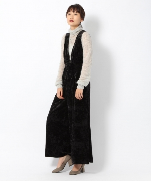 laboratory work(ラボラトリーワーク)の「クラッシュベロアサロペット(サロペット/オーバーオール・レディース・ブラック/ブルー系その他/イエロー・MEDIUM)」の16枚目の写真