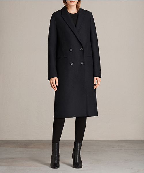 ALL SAINTS ダブル　チェスターコート　ウール楚材　S-M相当 ALLSAINTS（オールセインツ）の「MARR COAT（チェスターコート）」 - WEAR