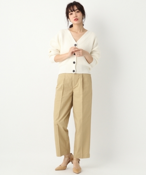 A part by（アパートバイ）の「CPハイウエストチノパンツ 778689（チノパンツ・レディース・ピンク/ブラウン/ベージュ/ネイビー・LARGE/MEDIUM）」の13枚目の写真