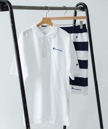 Champion×SHIPS JET BLUE: 別注 セットアップ ポロシャツ×ボーダーショーツ