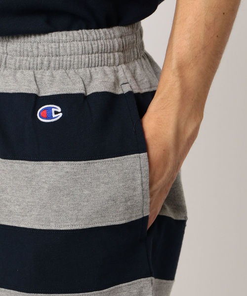 Champion(チャンピオン)の「Champion×SHIPS JET BLUE: 別注 セットアップ ポロシャツ×ボーダーショーツ(ポロシャツ・メンズ・グリーン/ネイビー/ブラック/グレー/ホワイト・SMALL/MEDIUM/LARGE)」の15枚目の写真