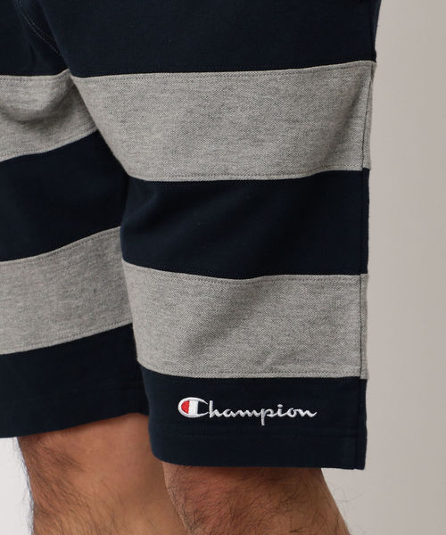 Champion(チャンピオン)の「Champion×SHIPS JET BLUE: 別注 セットアップ ポロシャツ×ボーダーショーツ(ポロシャツ・メンズ・グリーン/ネイビー/ブラック/グレー/ホワイト・SMALL/MEDIUM/LARGE)」の13枚目の写真